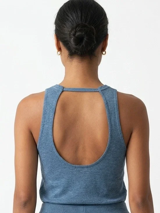 NIKE | Powder Blue Dri-FIT Athletic Tank Top Cut Out Back Women’s Size Small