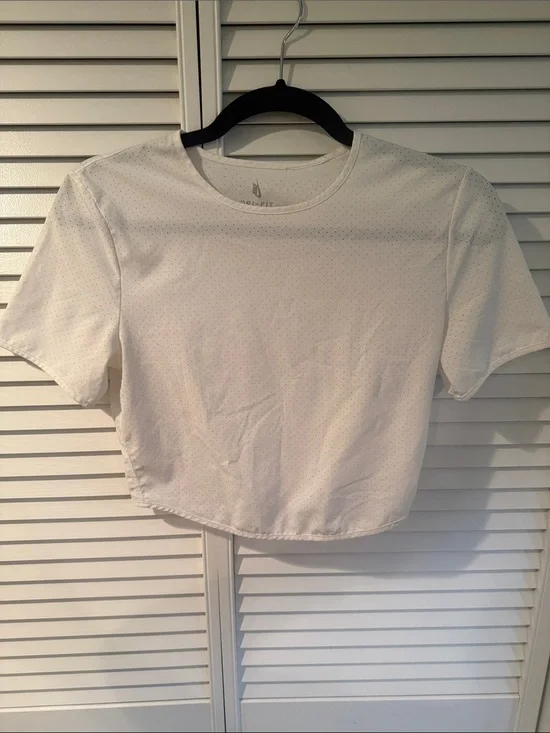 Nike White Women's Cropped Tee
