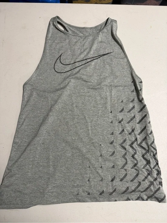 Nike Women’s Grey Athletic Tank Top with Swoosh Size Small EUC