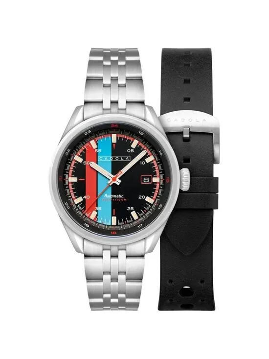 NWT Cadola Pista Automatic Black Dial Men's Watch