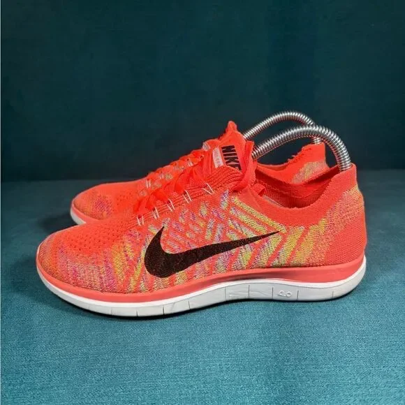 Nike Free  4.0 Flyknit Women’s Size 7.5 multicolor sneakers