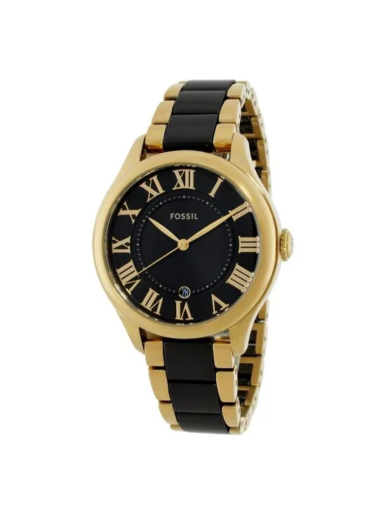 NWT Fossil Gilmore Quartz Black Dial Ladies Watch