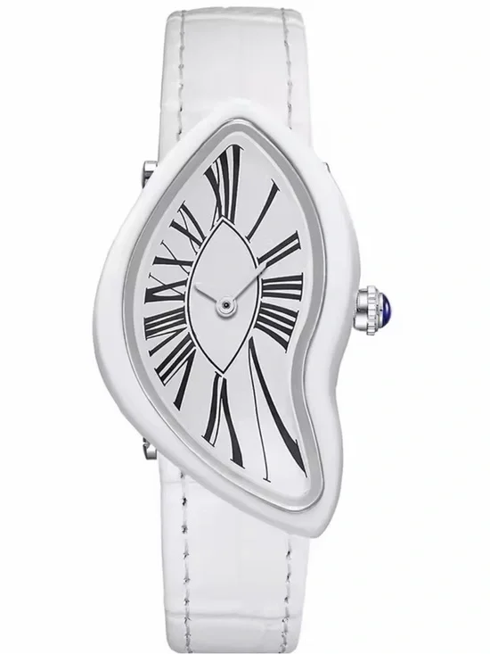 John W. Nordstrom White and Silver Sculpted Dial Women's Watch