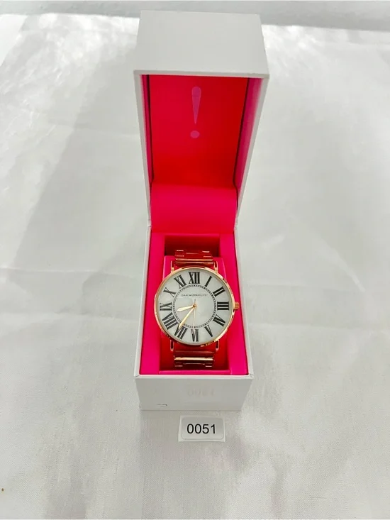 Rose Gold Roman Numeral Bracelet Watch