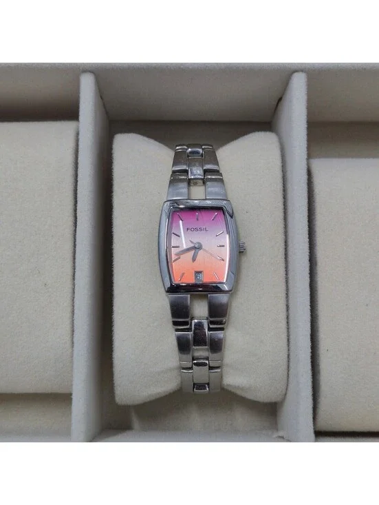 Fossil F2 ES-1056 Ladies Ombre Pink to Orange Dial Watch