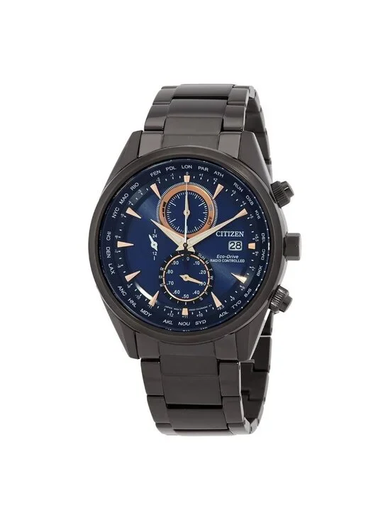 NWT Citizen Radio-Controlled Perpetual Chronograph Dark Blue Dial Men's Watch
