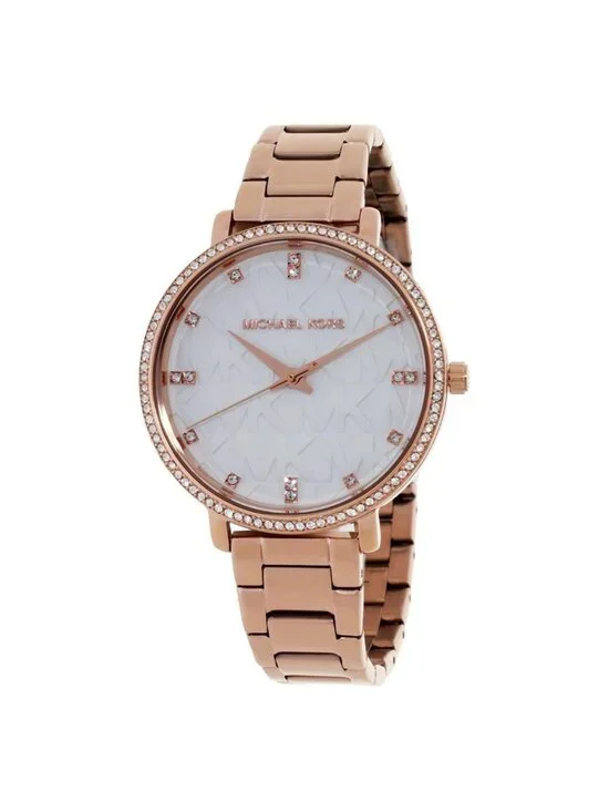 NWT Michael Kors Pyper Quartz Crystal White Dial Ladies Watch