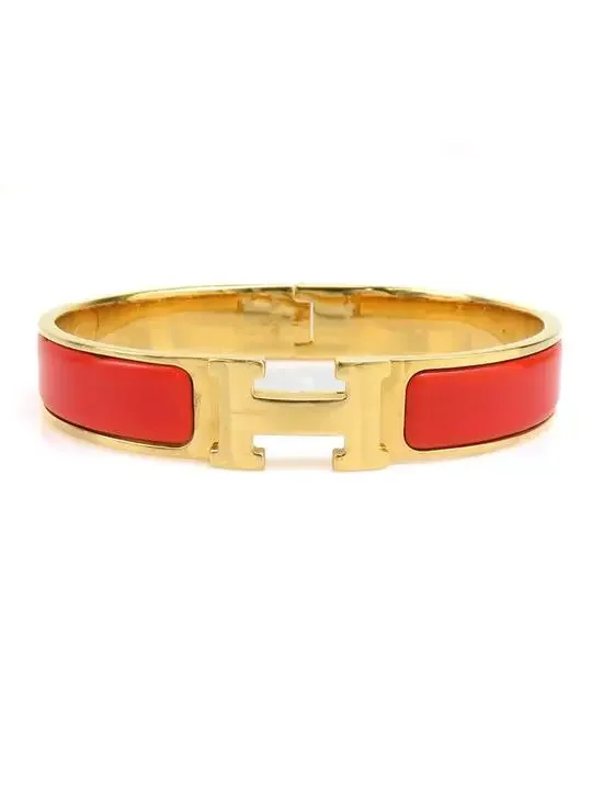Auth Hermes Clic Clac H Bangle Bracelet #303008H47B