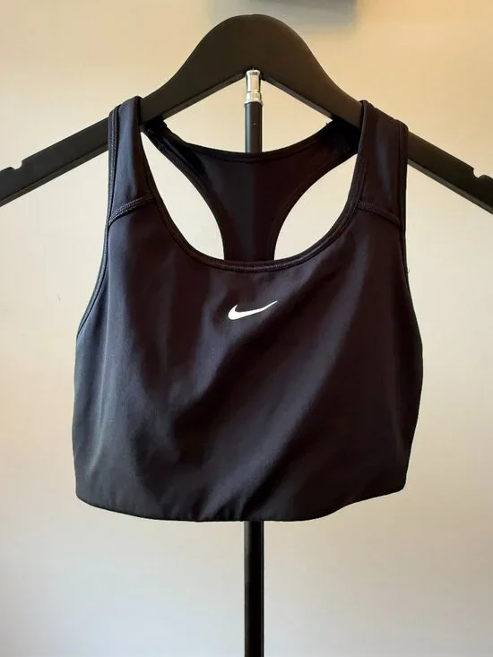 Nike Black Sports Bra Women's Large Dri-FIT Medium Support