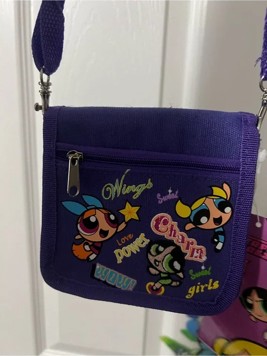 Cartoon Network Purple Character Wristlet Crossbody