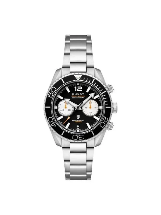NWT Duxot Tiburon Chronograph Quartz Black Dial Men's Watch