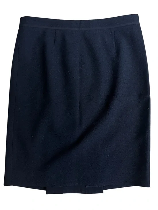 Tory Burch Black 100% Wool Pencil Skirt Size 2
