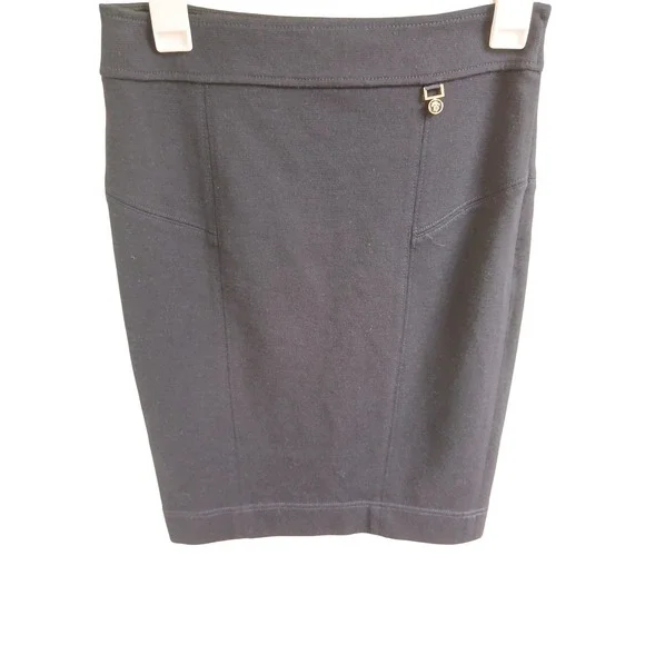 Tory Burch Wool Blend Ponte Knit Pencil‎ Skirt Navy XS Extra Small Career