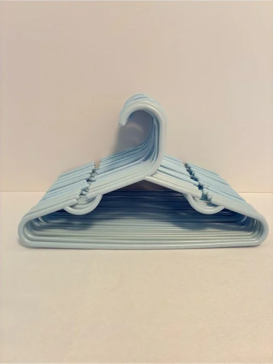 Kid's Clothing Hangers Blue Set of 30