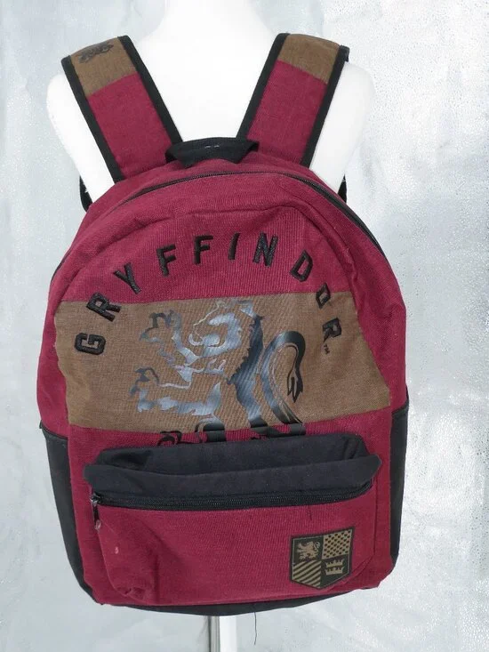 Official Harry Potter Gryffindor Backpack 2019 Collectible | Maroon Canvas Color