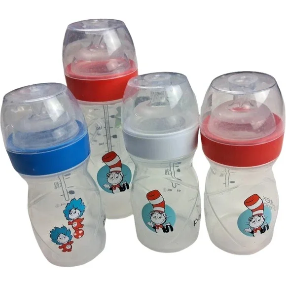 Playtex Dr. Seuss Baby Anti-Colic Nurser Drop In Bottles Lot‎ Liners Unisex 4 8