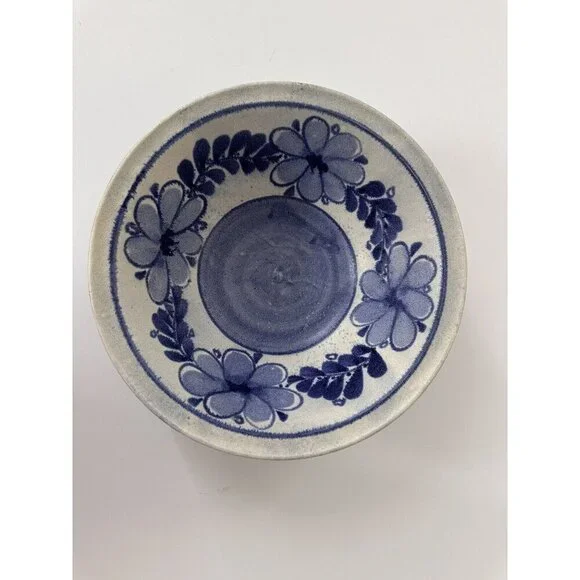 Vintage Rob Bartee 1996 Pottery‎ Large Bowl Floral