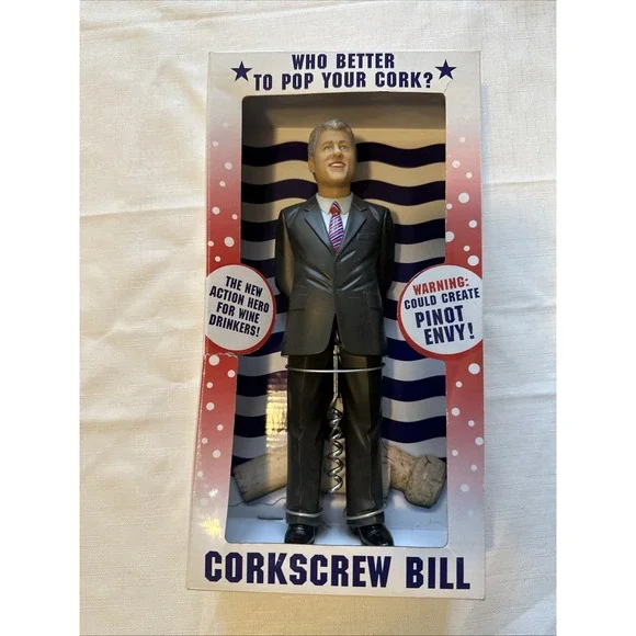 Corkscrew Bill!  President‎ Bill Clinton Corkscrew - New in Box!