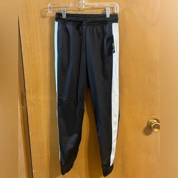Athletic Works Black Gray Joggers Size Large‎ (10-12) NEW with Tags