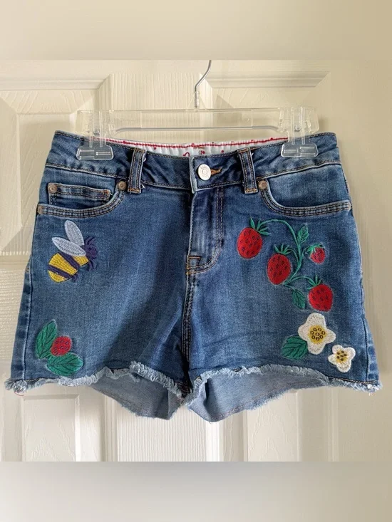 {Mini Boden} Embroidered Shorts