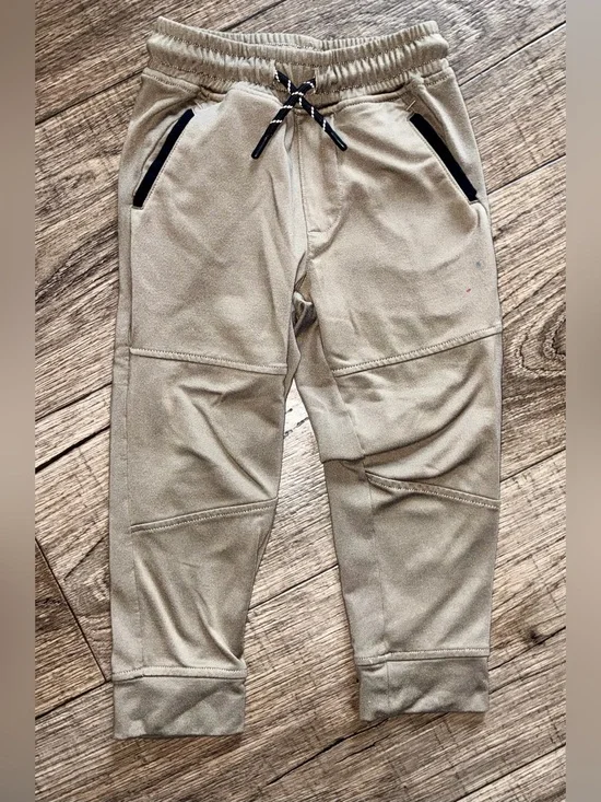Kids Jogger Sweatpants – Neutral Tan Pull-On Pants