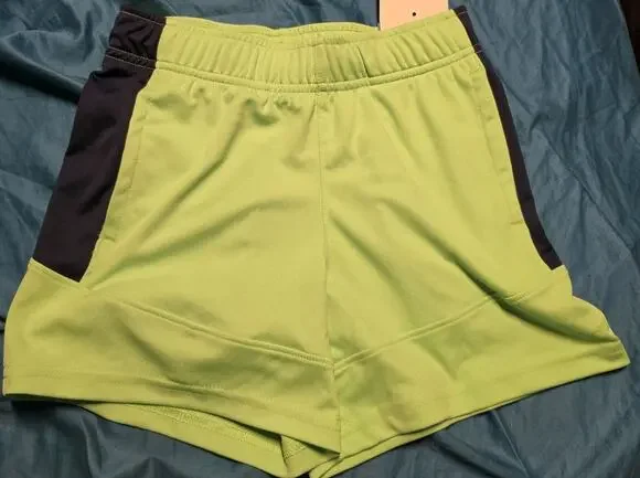 DSG Boys XS Knit Performance Short Hyper Lime Navy NWT Waist 23