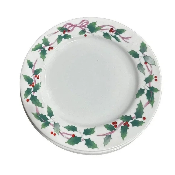 8 McCrory Stores  Holly Ribbon Bow‎ Berry - 10-1/2