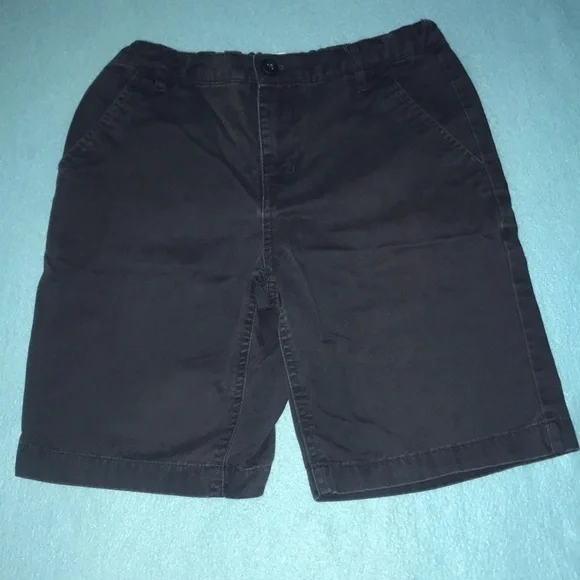 OLD NAVY uniform shorts blue adjustable waistband size 10