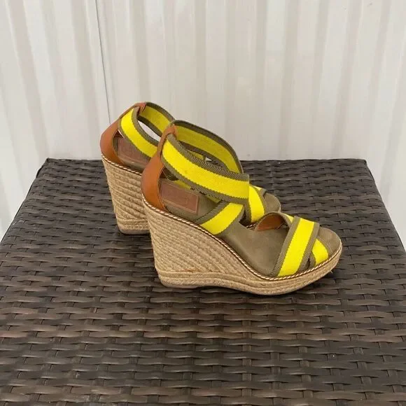 Tory Burch, wedge sandals, size 7