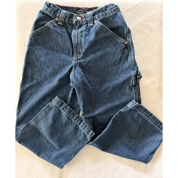 Vintage  Bugle Boy Blue Denim Carpenter 90s Skater Streetwear Jeans Boys Sz 10