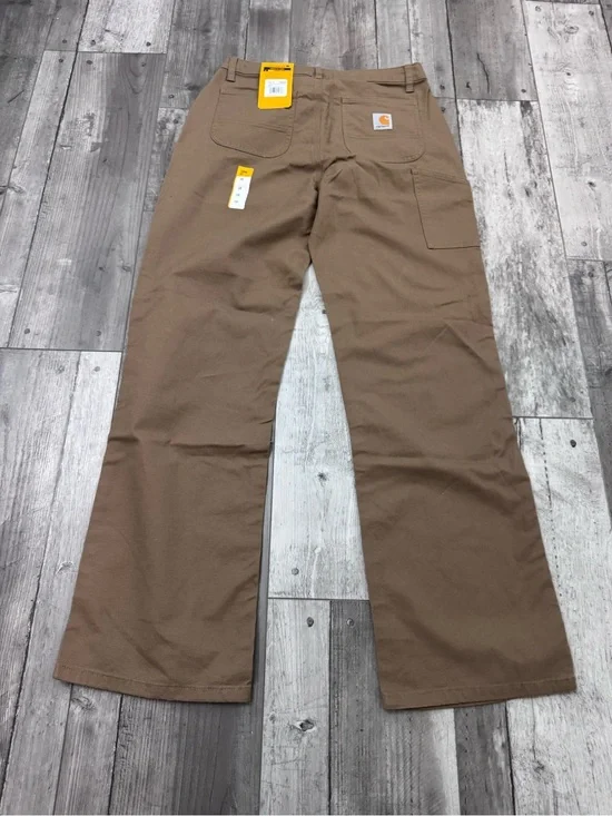 Carhartt Kids Size 16 Canyon Brown Loose Fit Utility Bootcut Work Pants NWT NEW