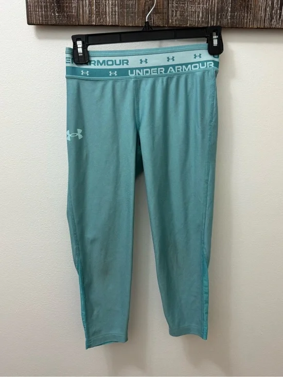 Under Armour Teal Girls' Capri Leggings
