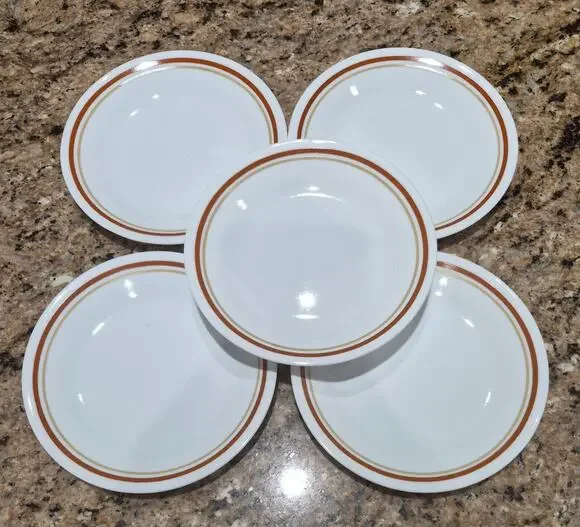 Corelle Cinnamon Chestnut 6 3/4” Bread & Butter Dessert Plates (Qty 5)