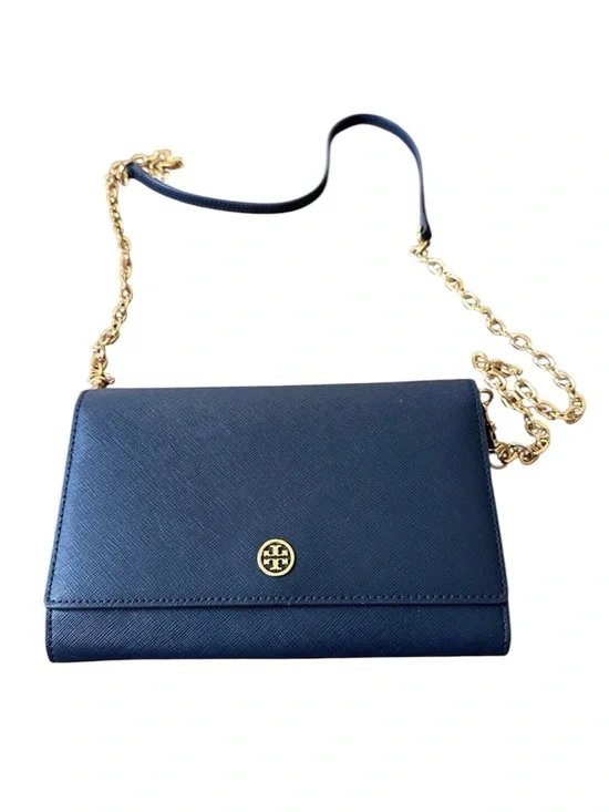 Tory Burch- Black Crossbody Bag with Gold Chain