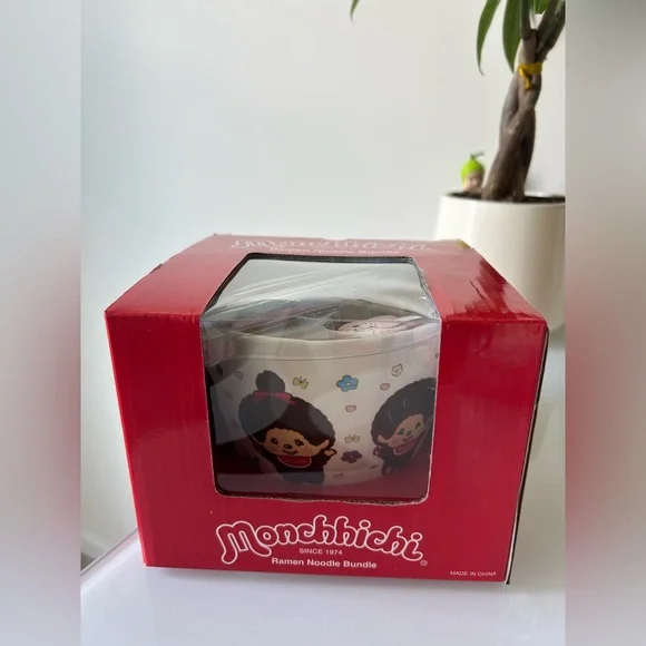 Monchhichi Ramen Noodle Bowl & Chopsticks Bundle Set