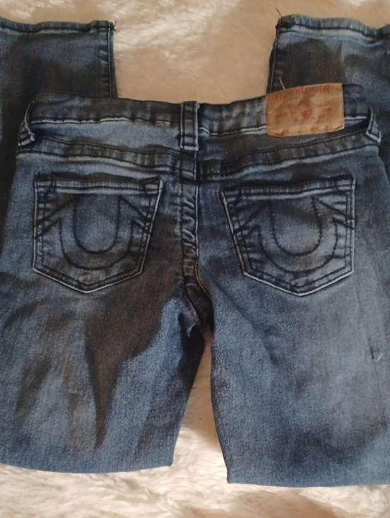 True Religion Dark Wash Denim Jeans  GENO Relaxed Slim Boys Sz10