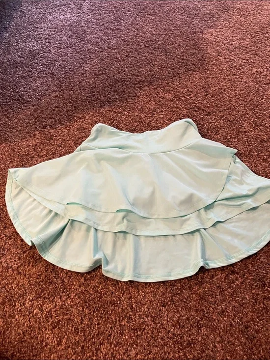 all in motion Mint Tiered Ruffle Skirt