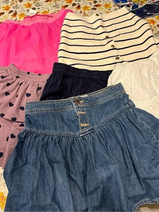 Mixed girls Skirt Bundle - Pink, Denim, Navy, White