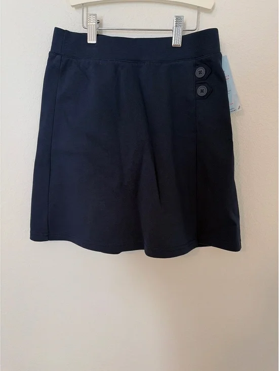 NWT Cat & Jack Girls' Navy School Uniform Skort Size L (10/12)