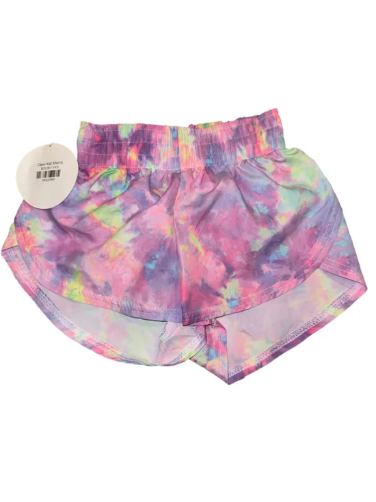 Girls Azarhia Tie-Dye Shorts Size 5 Purple Pink