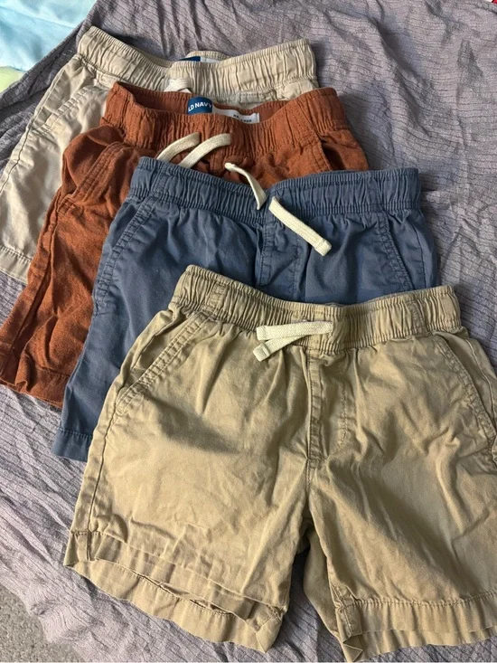 Old Navy Kids Shorts Bundle - Tan, Rust, Blue, Khaki