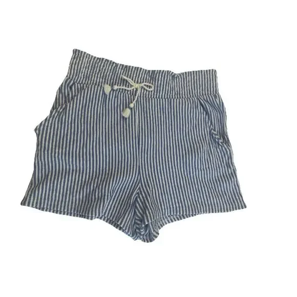 Tommy Bahama Girls Blue White Stripe Lounge Shorts Size L 10/12