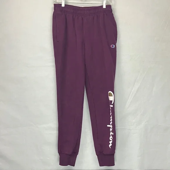 Champion Authentic Athletic Wear Size Small Joggers Active Wear Purple Athletic