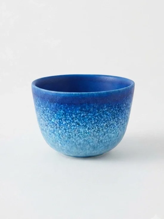 Anthropologie Dalila Ombre Bowl Azure Blue Stoneware