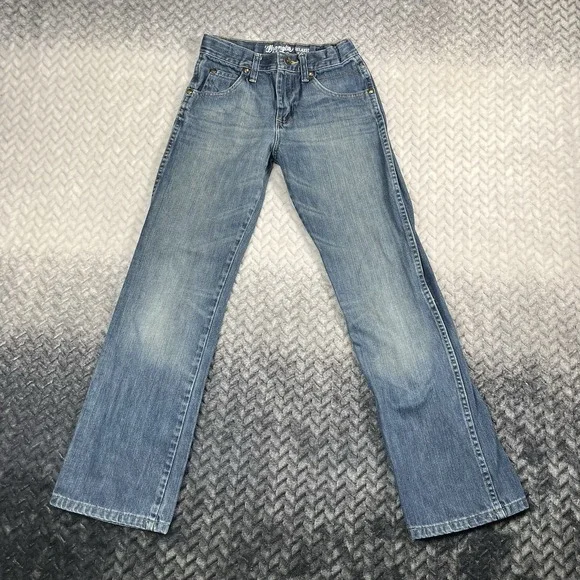Wrangler Retro Jeans 12 Reg Relaxed Bootcut Denim Boys Boot Adjustable 24x28
