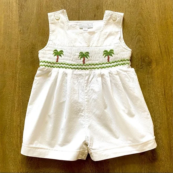 🧸 HP!! 🥳 Fantaisie Kids | Smocked Palm Tree John Johns 🌴