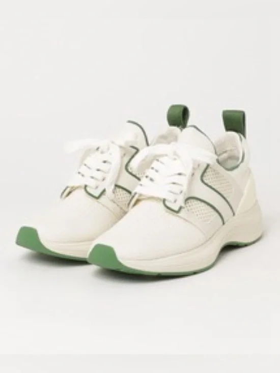 Tory Burch T Sock Runner Knit Sneakers in new ivory/arugula Women’s Size 11M