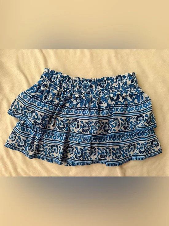 Vineyard Vines Blue & White Smocked Floral Mini