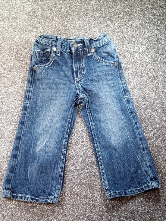 Wrangler Kids Blue Straight-Leg Denim Jeans