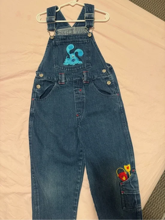 Vintage Blue’s Clues overalls